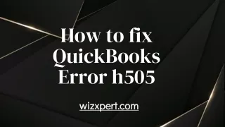 how to fix quickbooks error h505