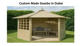 custom made gazebo in dubai