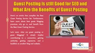 Guest Posting is still Good for SEO and What Are the Benefits of Guest Posting