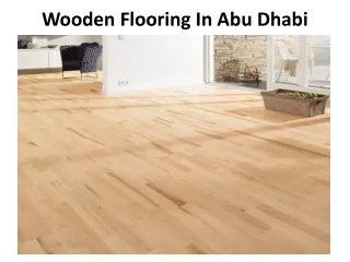 wooden flooring in abu dhabi