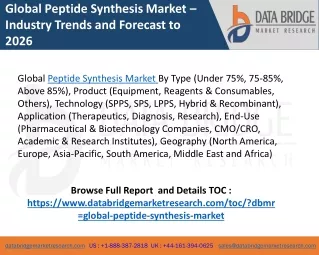 Peptide Synthesis Market