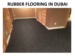 rubber flooring in dubai