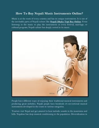 how to buy nepali music instruments online