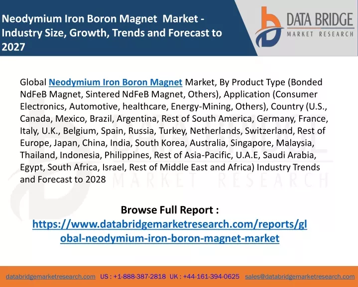 neodymium iron boron magnet market industry size