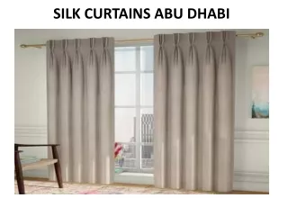 silk curtains abu dhabi