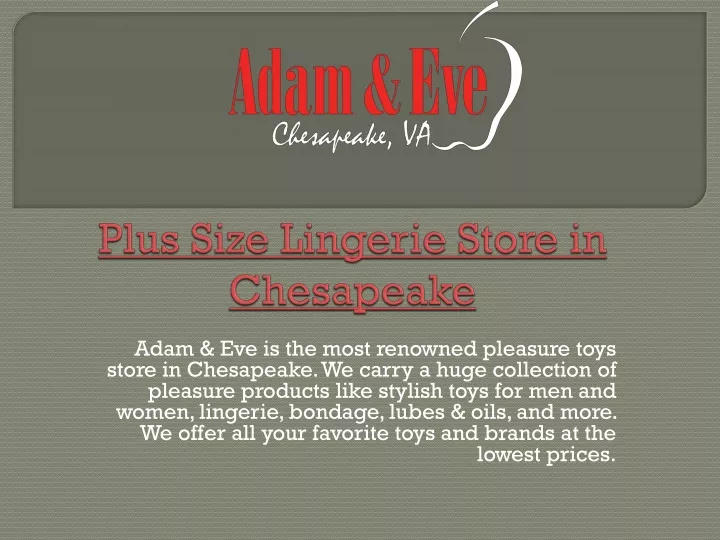 plus size lingerie store in chesapeake