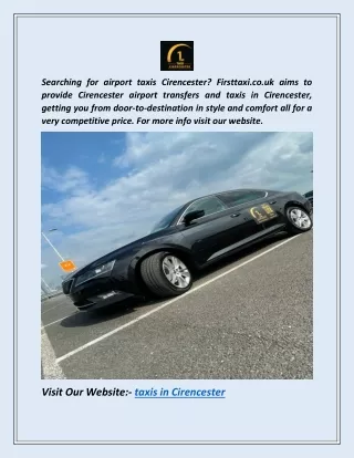 searching for airport taxis cirencester firsttaxi