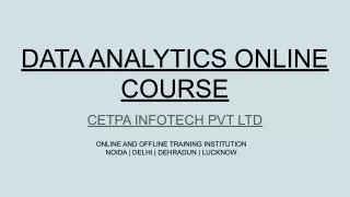 data analytics online course