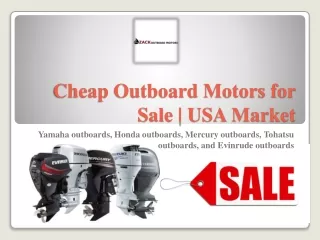 Cheap Outboard Motors for Sale  USA Market