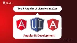 Top 7 Angular UI Libraries in 2021