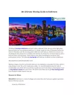 Ultimate Moving Guide to Baltimore - slide 1