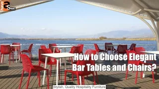 how to choose elegant bar tables and chairs
