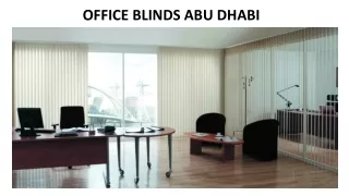 office blinds abu dhabi