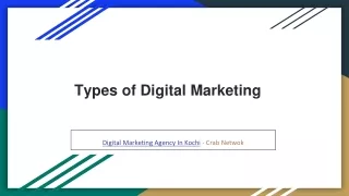 types of digital marketing