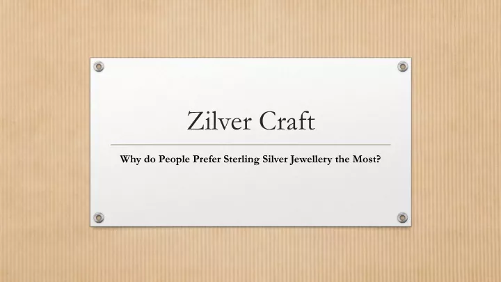 zilver craft