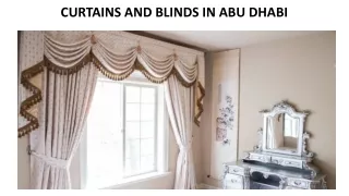 curtains and blinds in abu dhabi