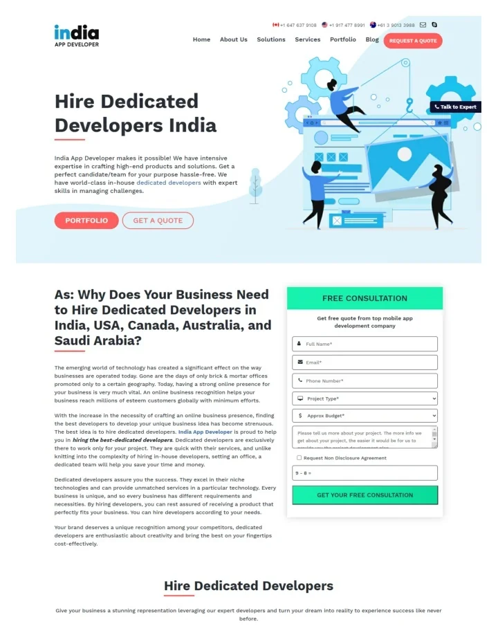 PPT - Hire DeDicated developers india PowerPoint Presentation, free ...