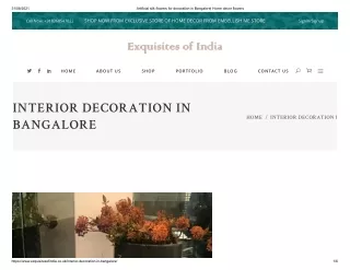 Artificial silk flowers for decoration in Bangalore_ Home decor flowers