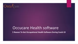 occucare health software