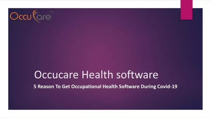 occucare health software