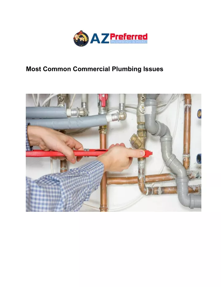 most common commercial plumbing issues