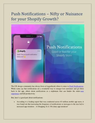 push notifications nifty or nuisance for your