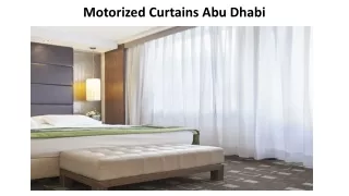 motorized curtains abu dhabi