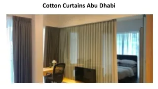 cotton curtains abu dhabi