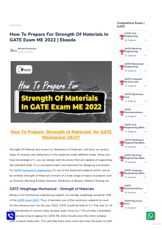 competitive exam gate