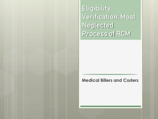 eligibility verification most neglected process of rcm