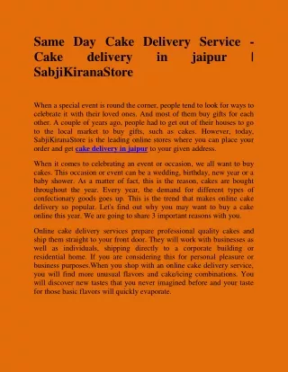 Same Day Cake Delivery Service (1)