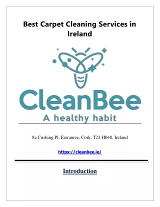 best carpet cleaning services in ireland