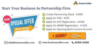 Start Your Business As Partnership Firm