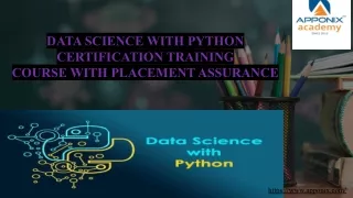 _'DATA SCIENCE WITH PYTHON' ppt