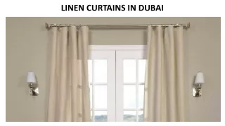 linen curtains in dubai