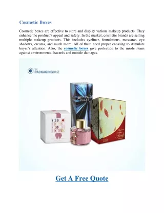 cosmetic boxes