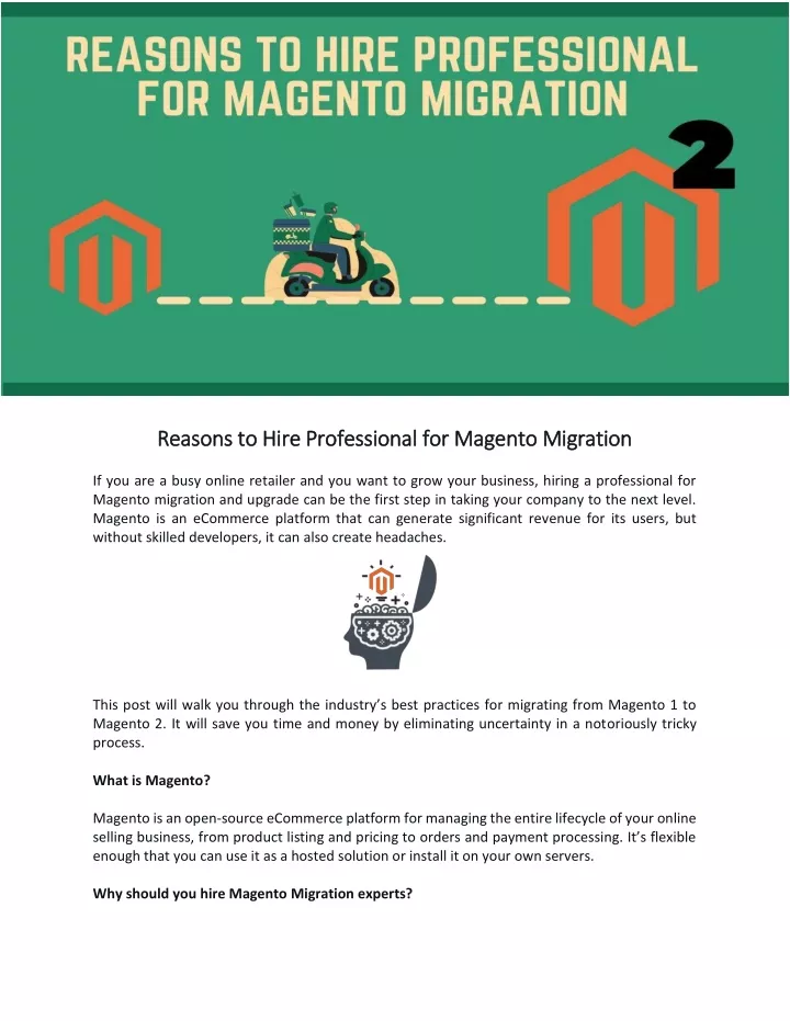 reasons to hire professional for magento