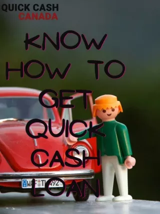 know how to get quick cash loans