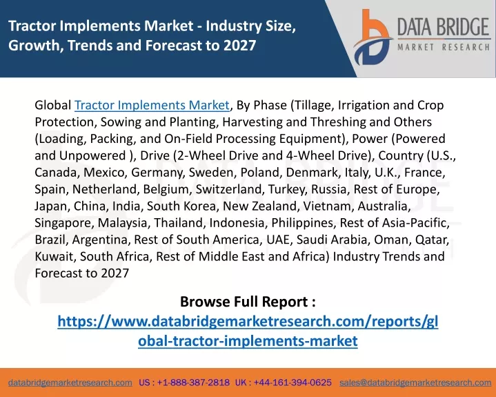 tractor implements market industry size growth