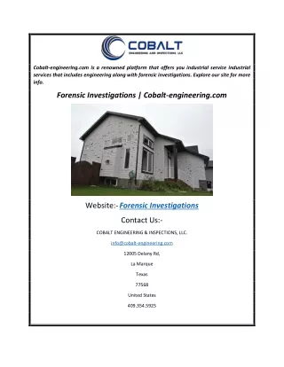 cobalt engineering com is a renowned platform