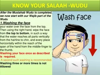 know your salaah wudu