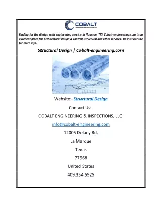 finding for the design with engineering service