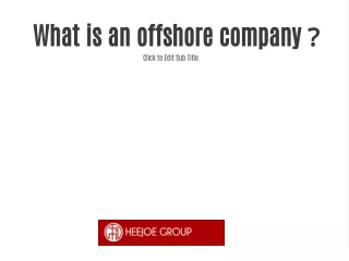 About offshore company