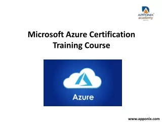 Azure Certification Training Course
