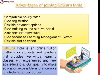 advantages of joining edguru india