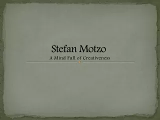 stefan motzo