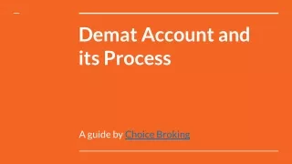 demat account and its process