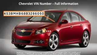 Chevrolet VIN Number – Full Information