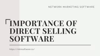 Network Marketing Software