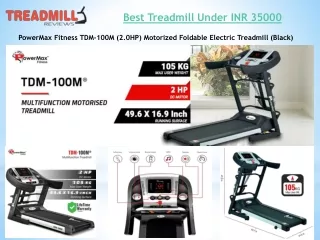 Best Treadmill Under INR 35000